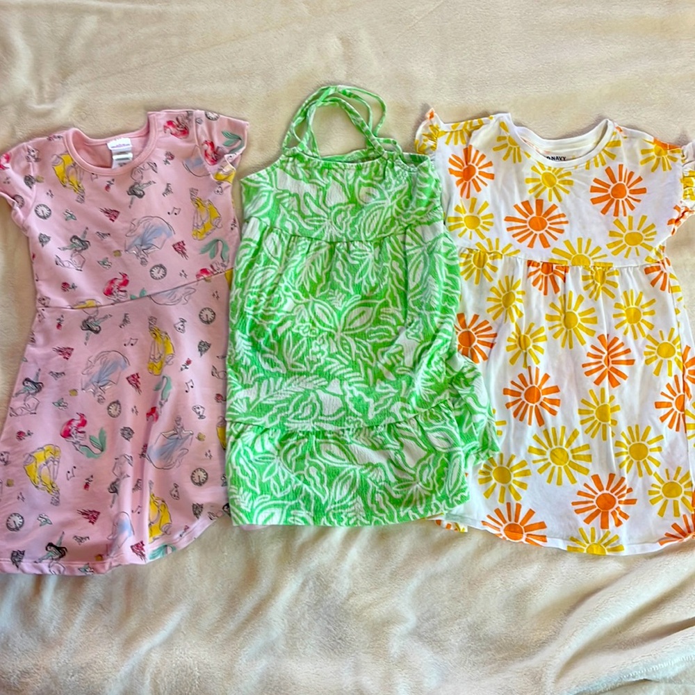 Spring summer children dress bundle Disney, Carters, old navy